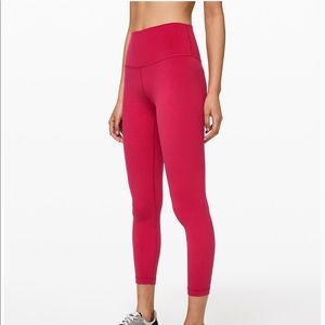 Lululemon Align II 25” Ruby Red sz 4
